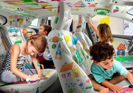 Nasce 'Colouring-In car', la prima auto con gli interni da colorare